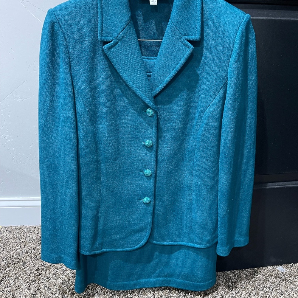 Teal St. John’s Women's 3 piece suit